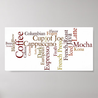 Poster kaffevillkor