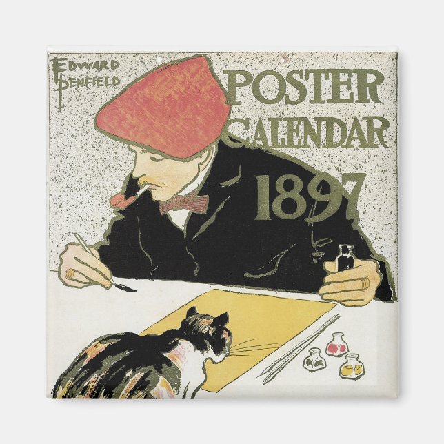 Poster kalender 1897 magnet (Framsidan)