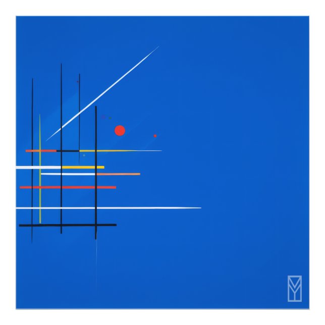 Pôster Kandinsky e a Crise da Tela Azul Fototryck (Framsidan)