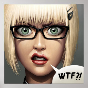 POSTER/KANVASTRYCK ・ wtf?! Poster