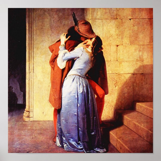 Poster-Kärlek Art-Hayez Poster (Framsidan)