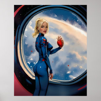 Poster "Kärlek, måne och rygg"