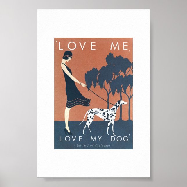 Poster - Kärlek mig, Kärlek min Hund Bernard Clair (Framsidan)