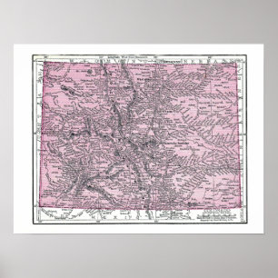 Poster: Karta i Colorado, 1921 Poster