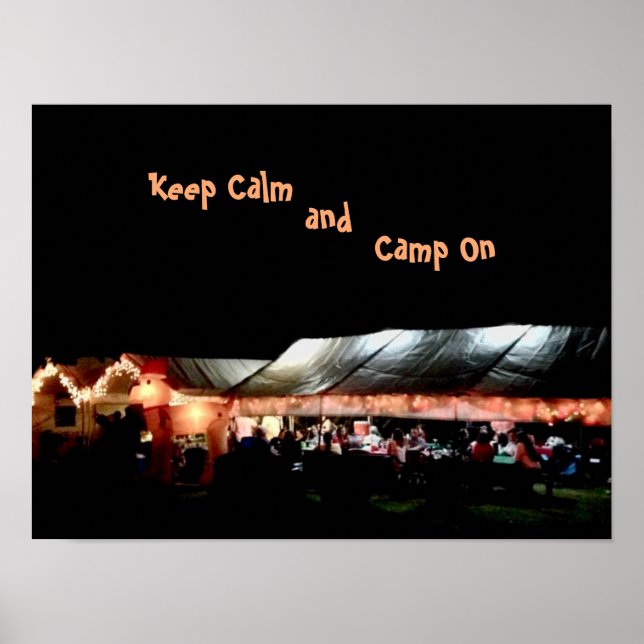 Poster  Keep Calm and Camp On (Framsidan)