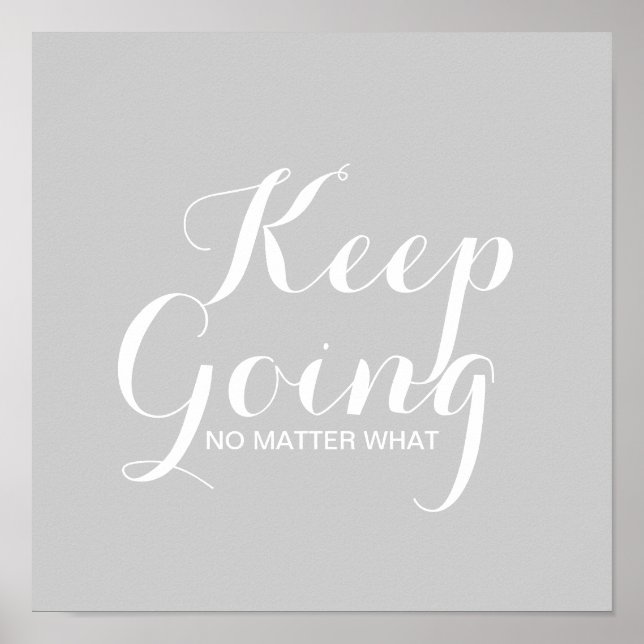 Poster - Keep going (Framsidan)
