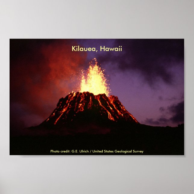 Poster/Kilauea, Hawaii Poster (Framsidan)