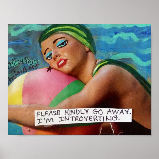POSTER KINDLY BORT. JAG INTROVERTERAR. (Framsidan)