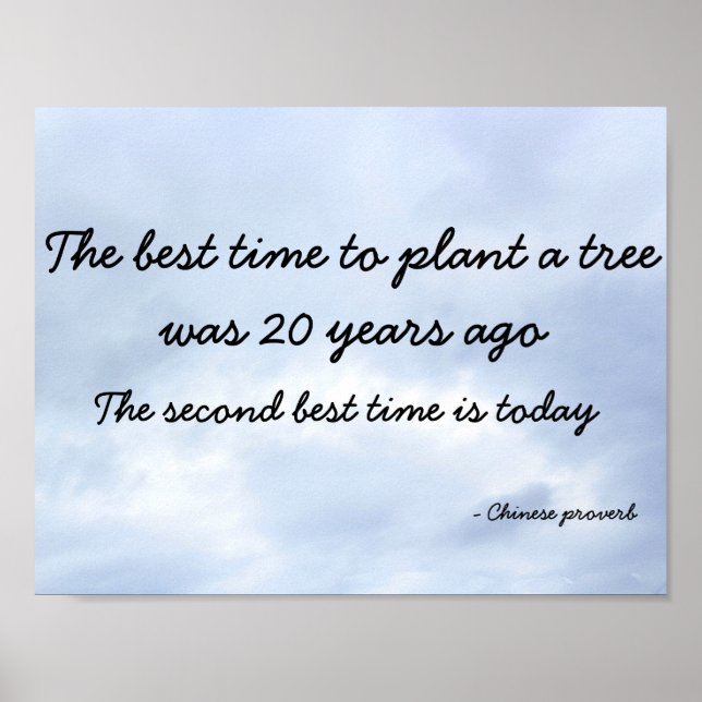 Poster kinesiskt ordspråk (Framsidan)