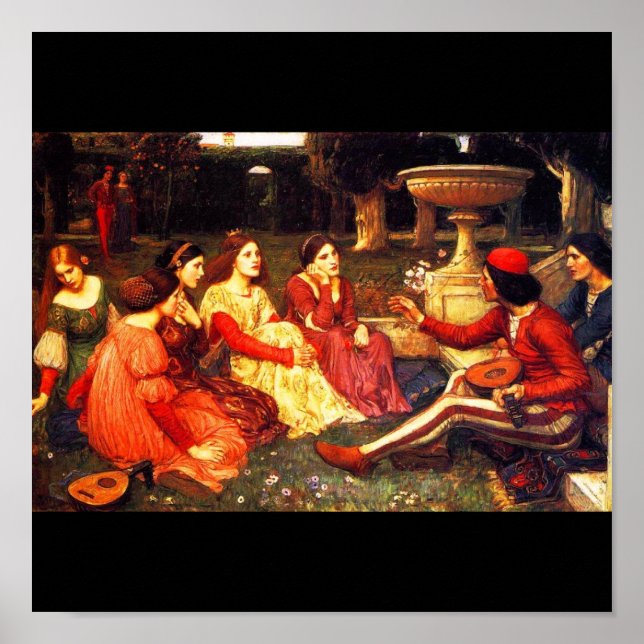 Poster klassisk Art-Waterhouse 3 (Framsidan)
