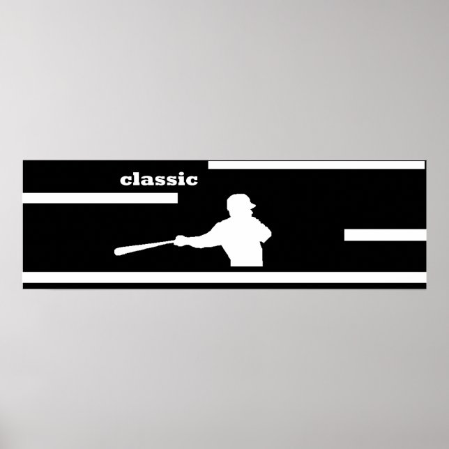 Poster KLASSISK BASEBALL (Framsidan)