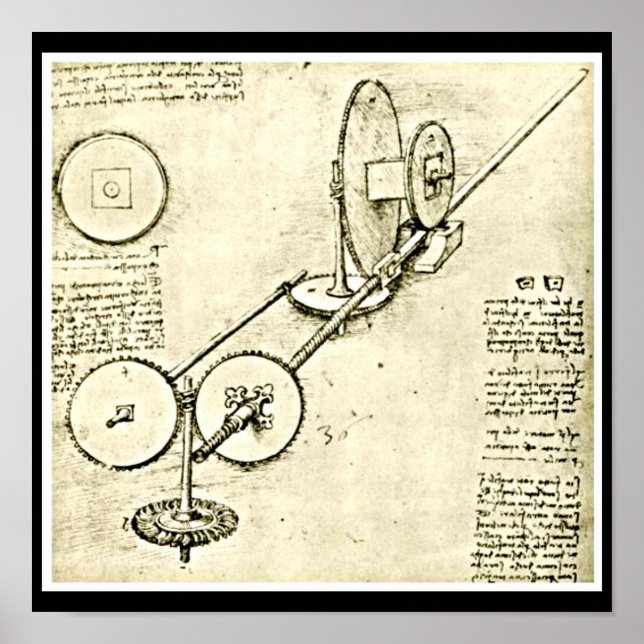 Poster-Klassisk/Vintage-Leonardo da Vinci 16 Poster (Framsidan)