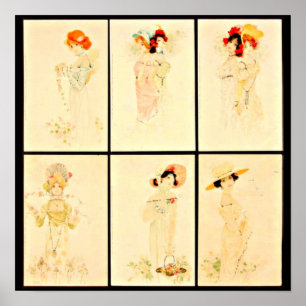 Poster-Klassisk/Vintage-Raphael Kirchner 30 Poster
