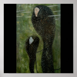 Poster klassiska Art-Klimt-Sjöjungfruar