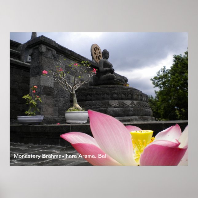 Poster klostret Brahmavihara Arama, Bali (Framsidan)
