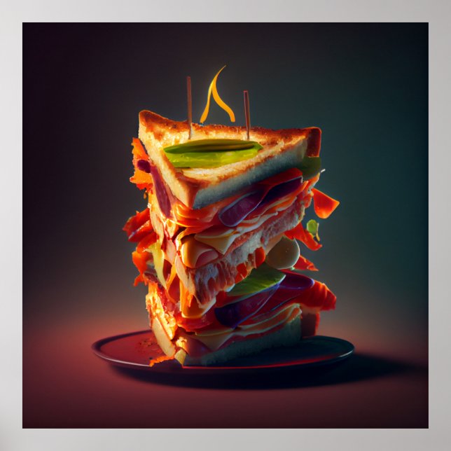 Poster klubb-smörgås (Framsidan)