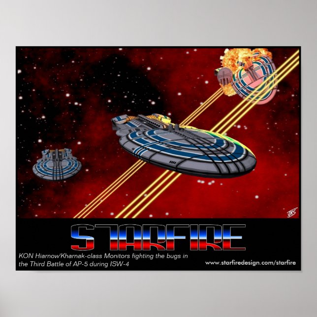 Poster KON Hiarnow'Kharnak-bildskärmar vid AP-5 (Framsidan)