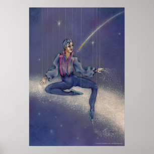 Poster, konst - konsmiskt mime clown poster