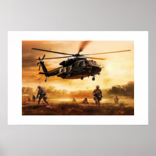 Poster konst militärområde