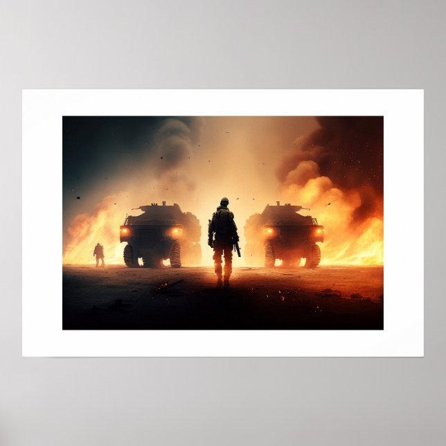 Poster konst militärområde (Framsidan)