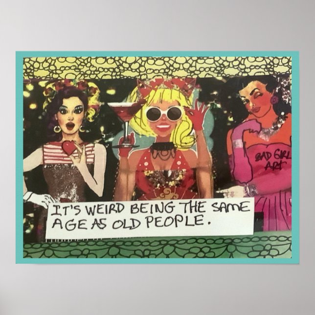 POSTER- konstigen är samma ålder som äldre Poster (Framsidan)