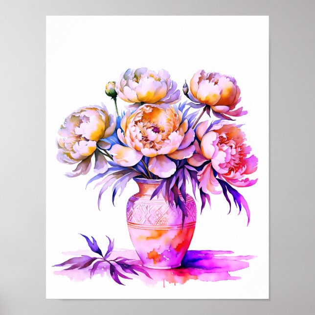 poster konsttrycksblommor (Framsidan)