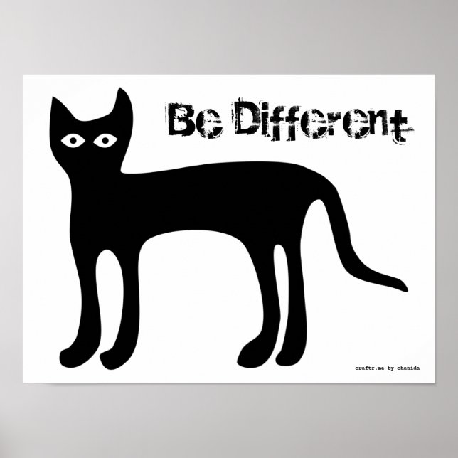 Poster - Kopiera katt, var annan (Framsidan)