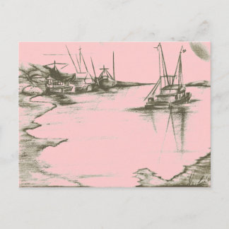Poster kort för målade persikor-Säkra Harbour