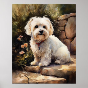 Poster Koton De Tulear Hund Art-utskrift