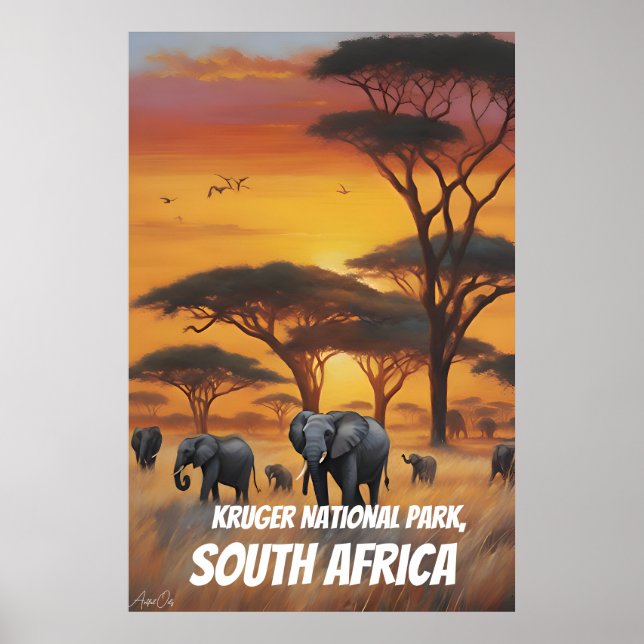 Poster | Kruger nationalpark | Art (Framsidan)