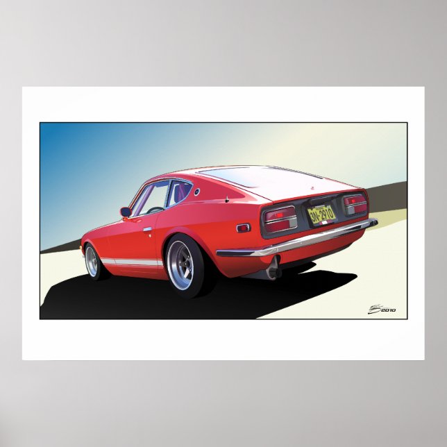 Poster Kyusha Kai Datsun 240z (Framsidan)