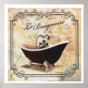 POSTER LA BAIGNOIRE