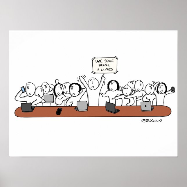 Poster "La scène en entreprise" (Framsidan)