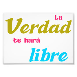 Póster La verdad te hará libre Fototryck