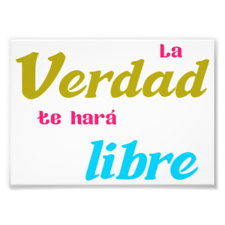 Póster La verdad te hará libre Fototryck