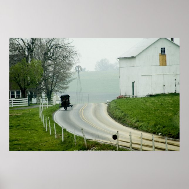 Poster Lancaster County Pennsylvania USA... (Framsidan)