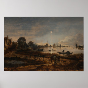Poster landskapsfloden Van der Neer