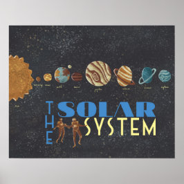 Poster låt oss Gå till Space Solar System
