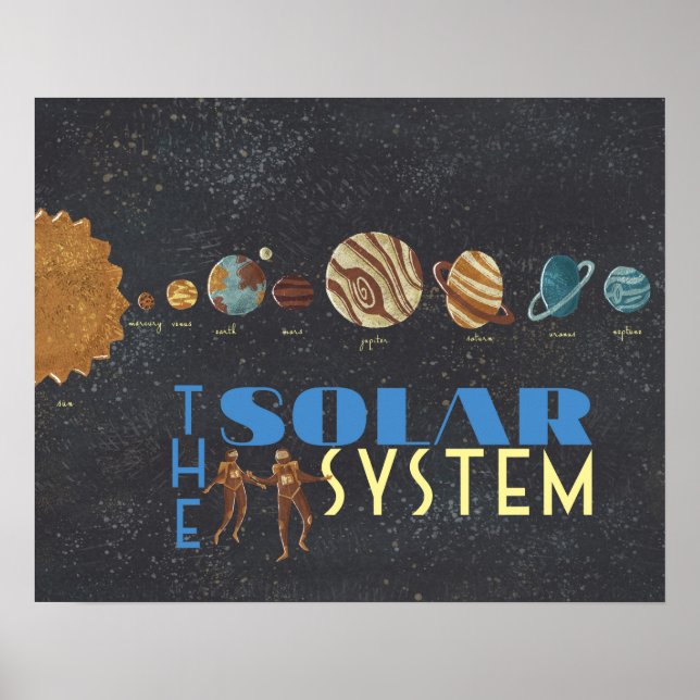 Poster låt oss Gå till Space Solar System (Framsidan)