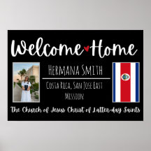 Poster LDS Missionary Homecoming Välkomsthemskylt