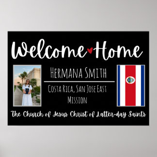 Poster LDS Missionary Homecoming Välkomsthemskylt