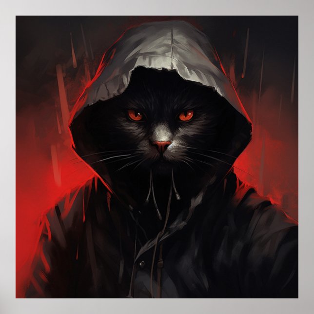 Poster Le chat noir de l'effroi (Framsidan)