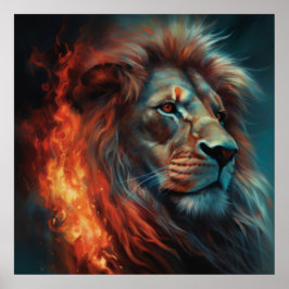 Poster Lejon feu