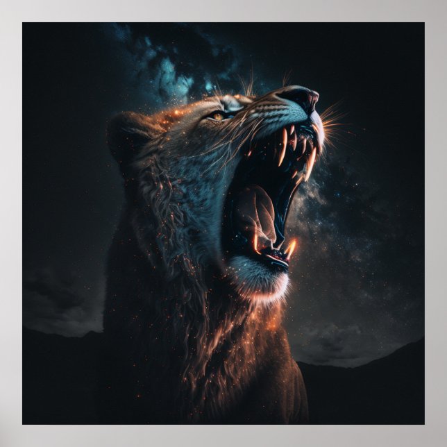 Poster lejona Kung arg (Framsidan)