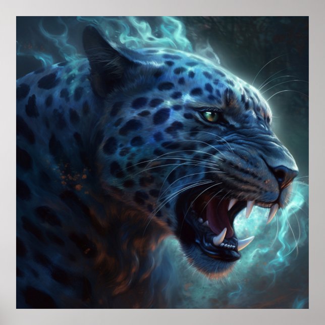 Poster Léopard blanc (Framsidan)