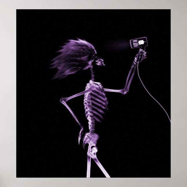 POSTER - LILA FÖR X-RAY SKELETON HAIR STYLING (Framsidan)