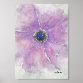 Poster lila Passion Canvas (5x7)