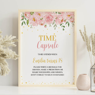 Poster lilla miss Onederful Birthday Time Capsule