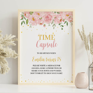 Poster lilla miss Onederful Birthday Time Capsule