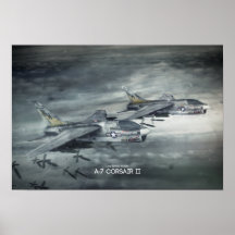 Poster Ling-Temco-Vght A-7 Corsair II